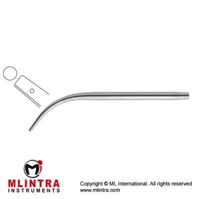 Suction Tube Stainless Steel, 18 cm - 7" Diameter 6.0 mm Ø Suction Tube Stainless Steel, 18 cm - 7" Diameter 6.0 mm Ø